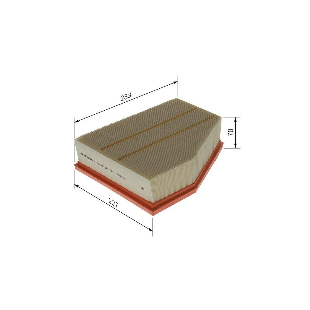 Фільтр повітряний BOSCH F 026 400 544 для AUDI SEAT VW, фото №1