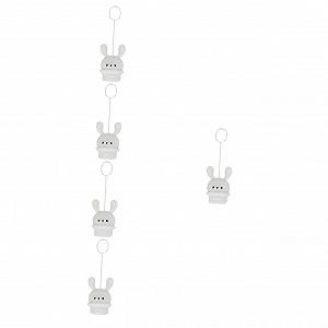 Купити Лампа DOITOOL Pack of 5 Long Ear Rabbit силіконова нічник дитяча кроляча лампа літієва батарея пластикова портативна біла - Фото 1 Лампа DOITOOL Pack of 5 Long Ear Rabbit силіконова нічник дитяча кроляча лампа літієва батарея пластикова портативна біла - Фото 1