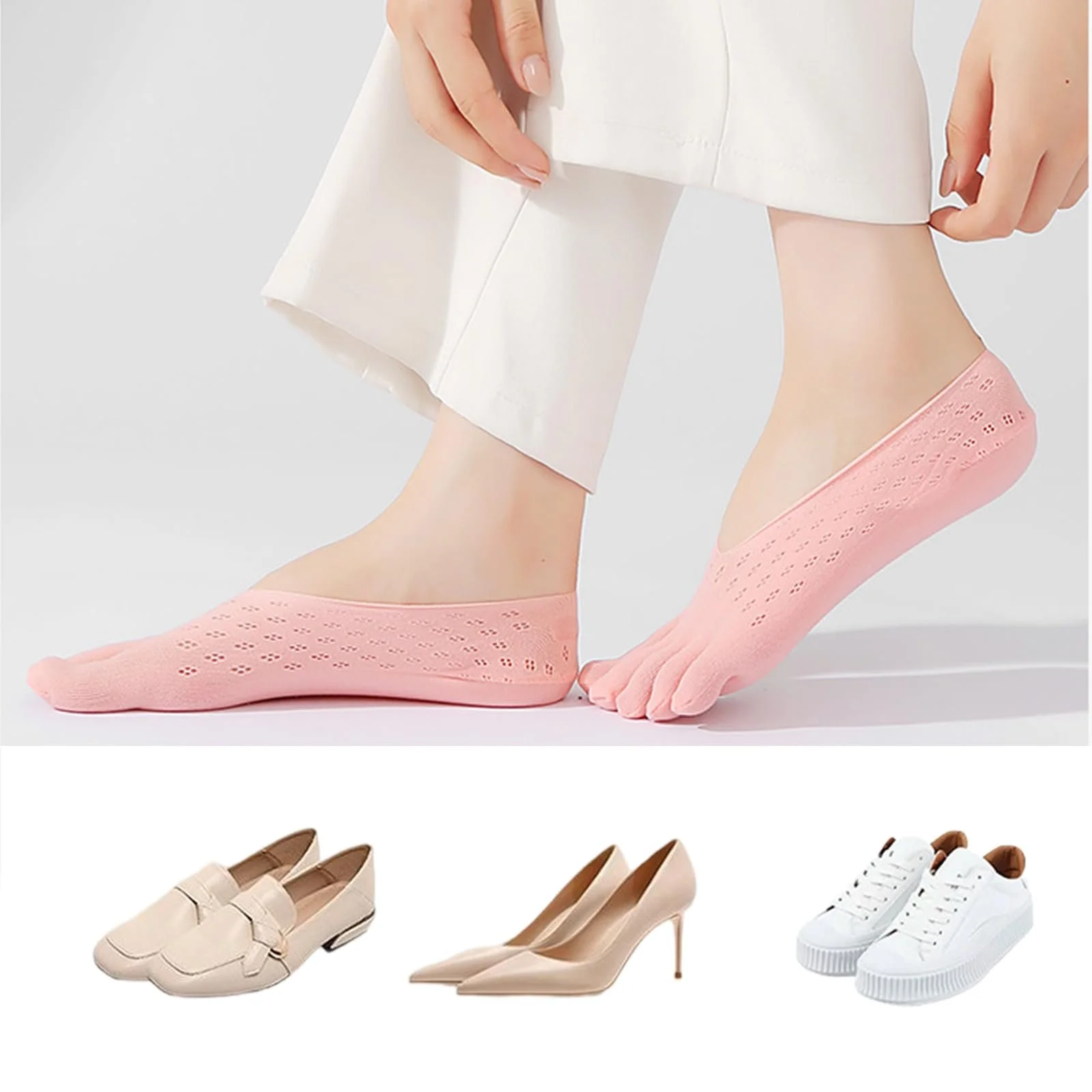 Шкарпетки з п'ятьма пальцями Multicolour, 5 пар, фото №4 Шкарпетки з п'ятьма пальцями Multicolour, 5 пар, фото №4