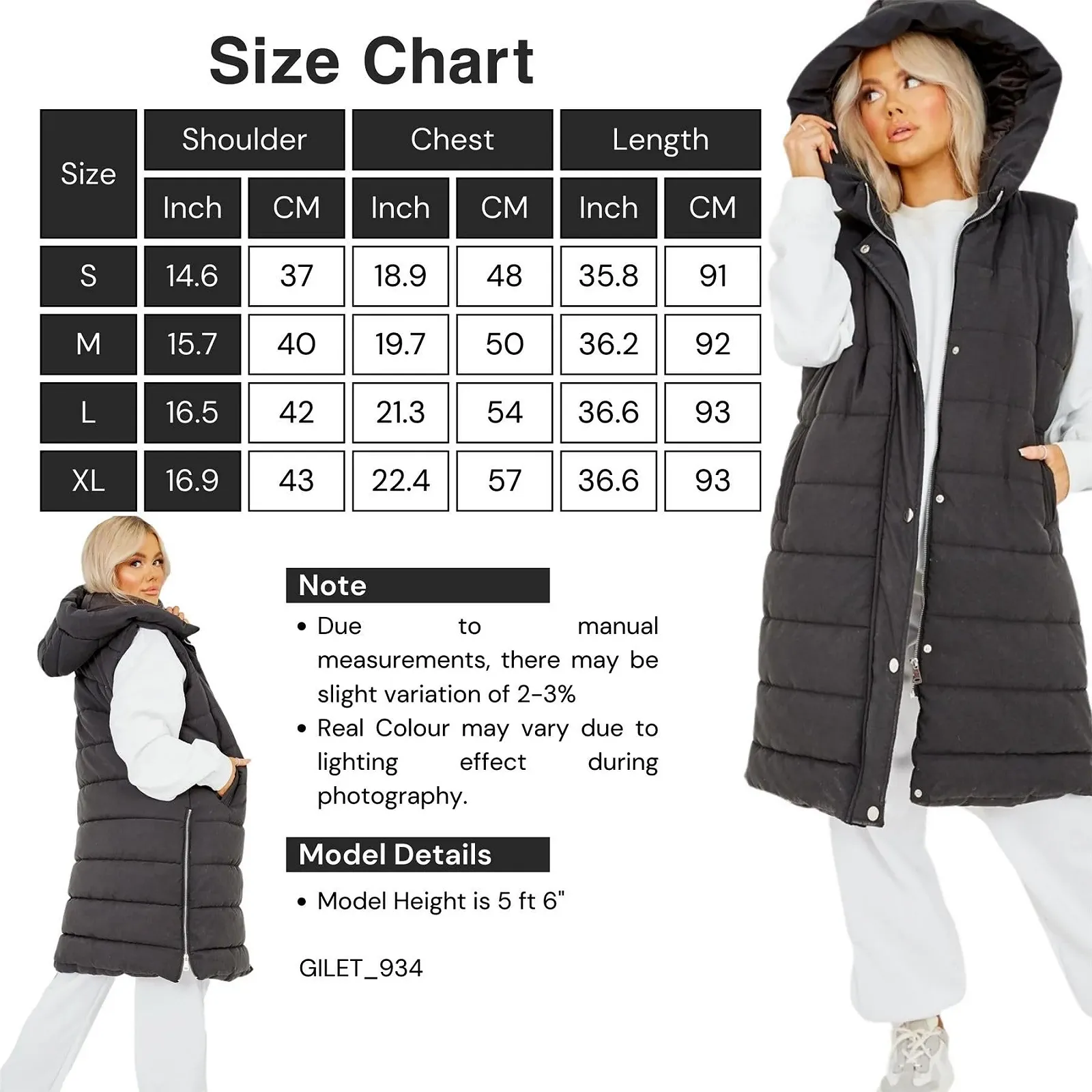 Жіноча стьобана куртка Hamishkane Puffer з капюшоном та жилетом, довга, фото №6