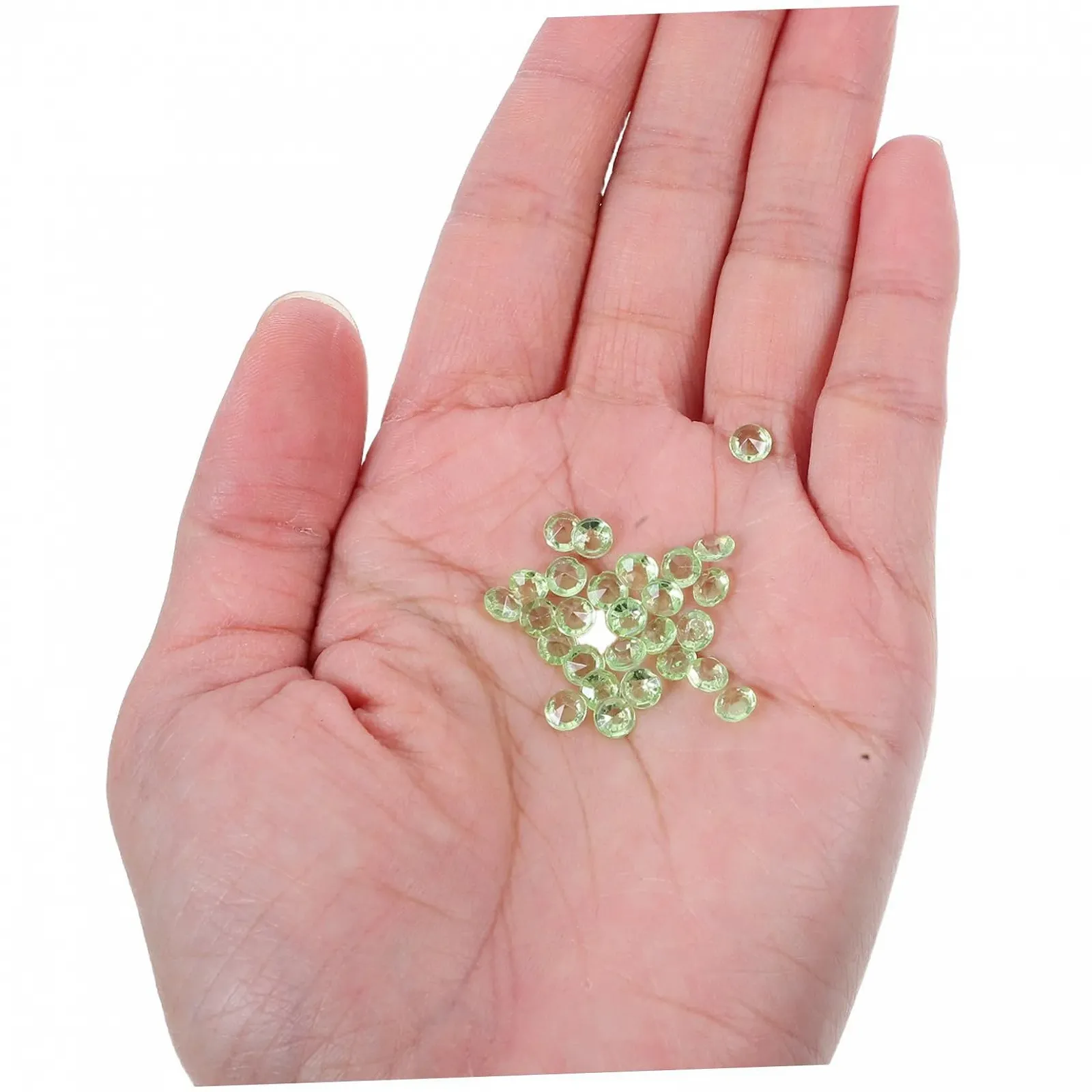 Стрази Плоскі Alipis 10000 штук, Рожеве Золото, Акрилові Діаманти, Насипні Скляні Намистини, фото №3