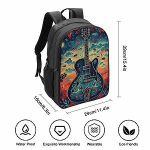 Рюкзак FPAKAKIIE Guitar Школьный 40x28x16см synthetic.ua - Фото 1