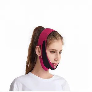 Патч для подтяжки подбородка 4 шт, лента для лица, ремень для подтяжки подбородка, мягкий и приятный для кожи ремень для подтяжки линии лица - Фото 1