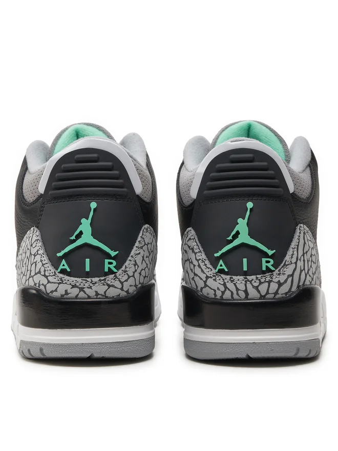 Кроссовки Air Jordan 3 Retro Черный/Серый Размер 41, фото №6