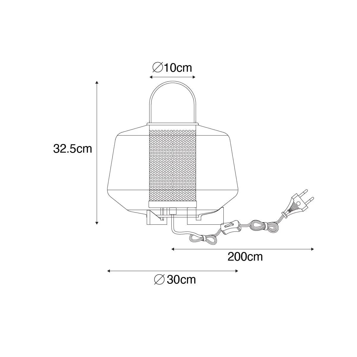 Настільна лампа Qazqa Kevin Art Deco з димчастим склом 30 см E27 Чорний, фото №3