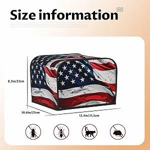 Чехол для тостера на 4 ломтика с двумя карманами цена на synthetic.ua - Фото 1 Чехол для тостера на 4 ломтика с двумя карманами synthetic.ua - Фото 1