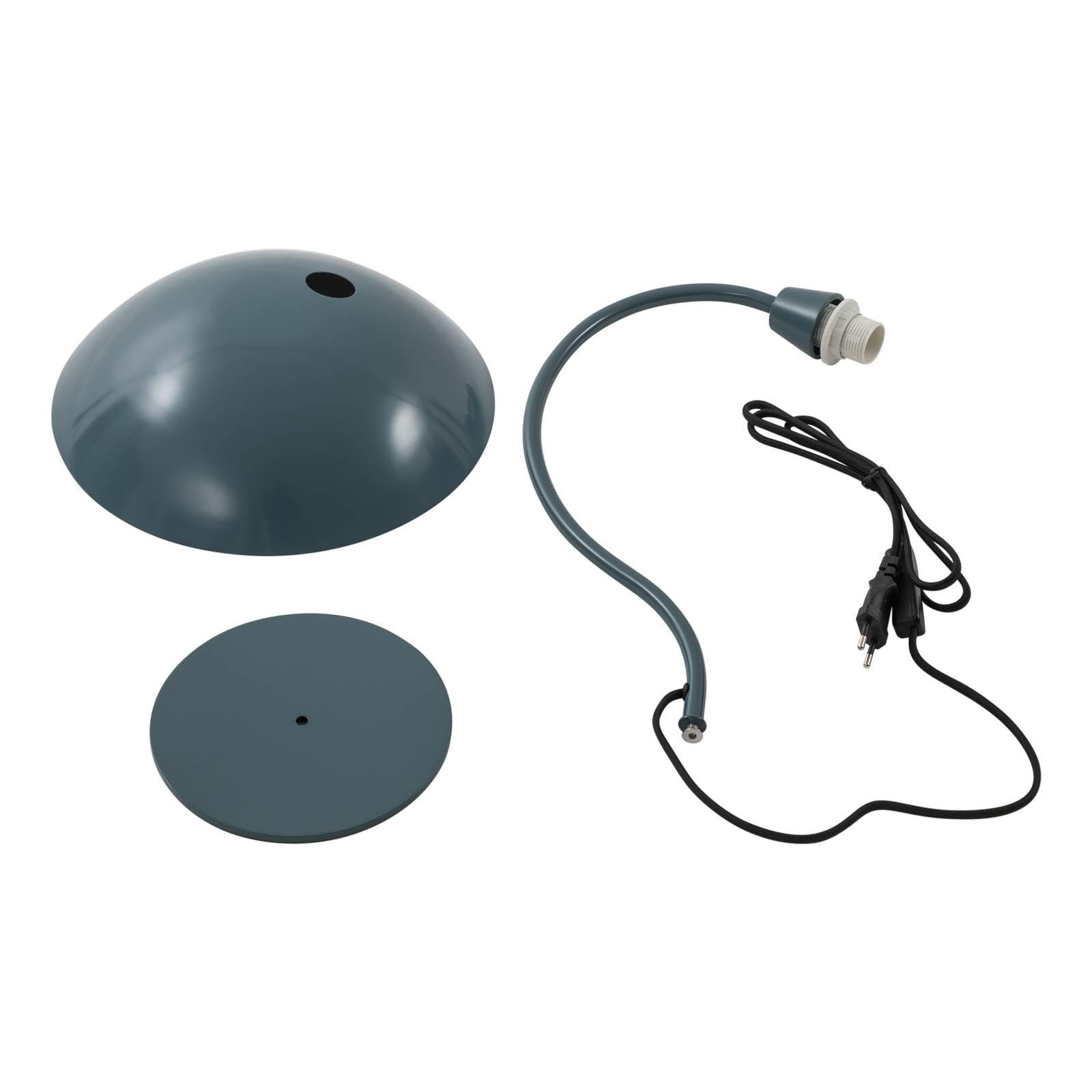 Настільна лампа Lucande Arvadon 1 x E14 синій метал, фото №10