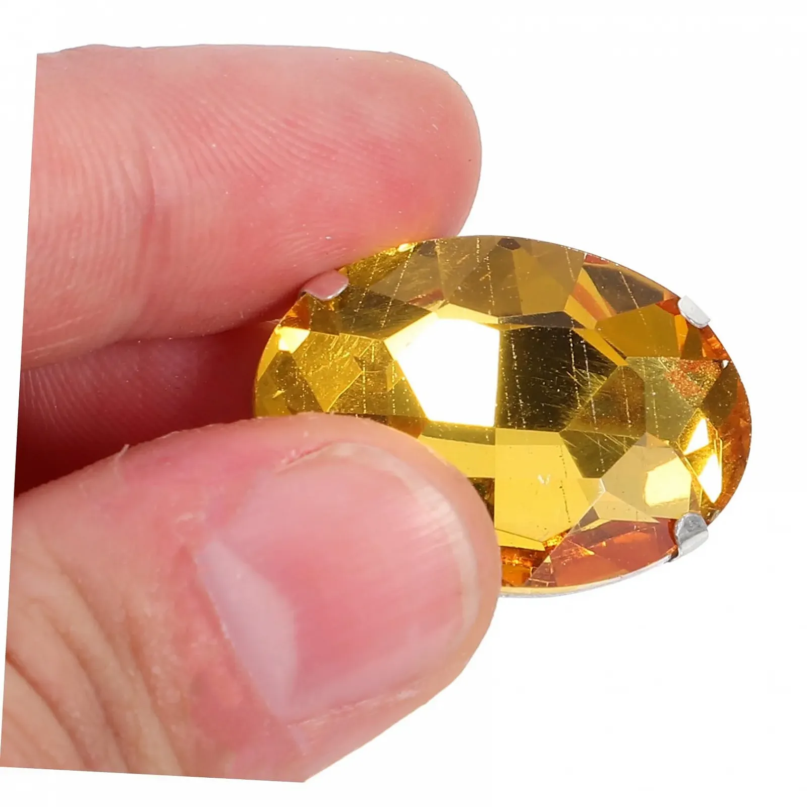 Стразы PLAFOPE 50 шт, золотой блеск, ручной работы, для пришивания, для аксессуаров одежды, фото №7