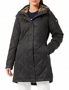 Женское стеганое пальто camel active в винтажном стиле - Фото 1