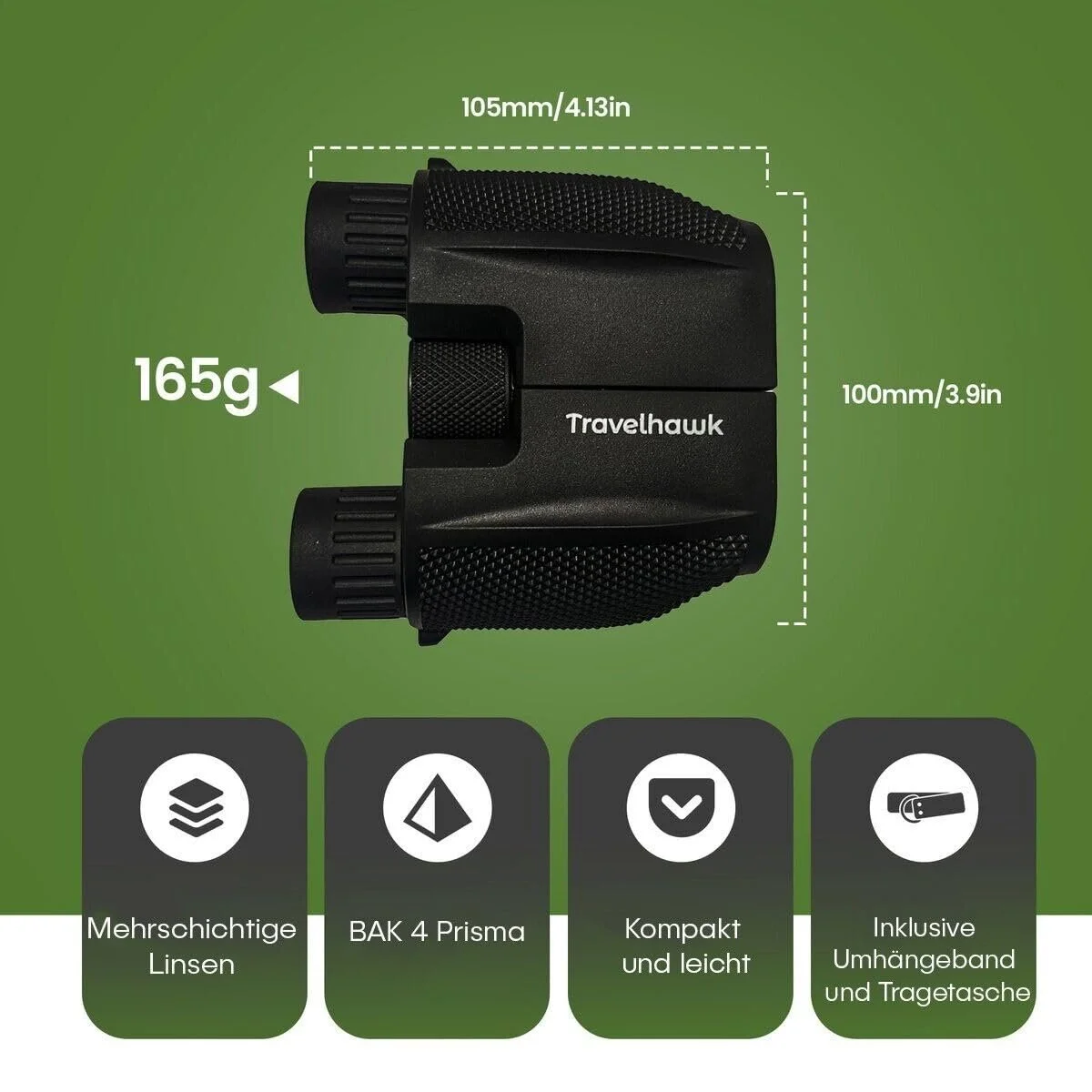 Бінокль TravelHawk 10 x 25 Compact, фото №6