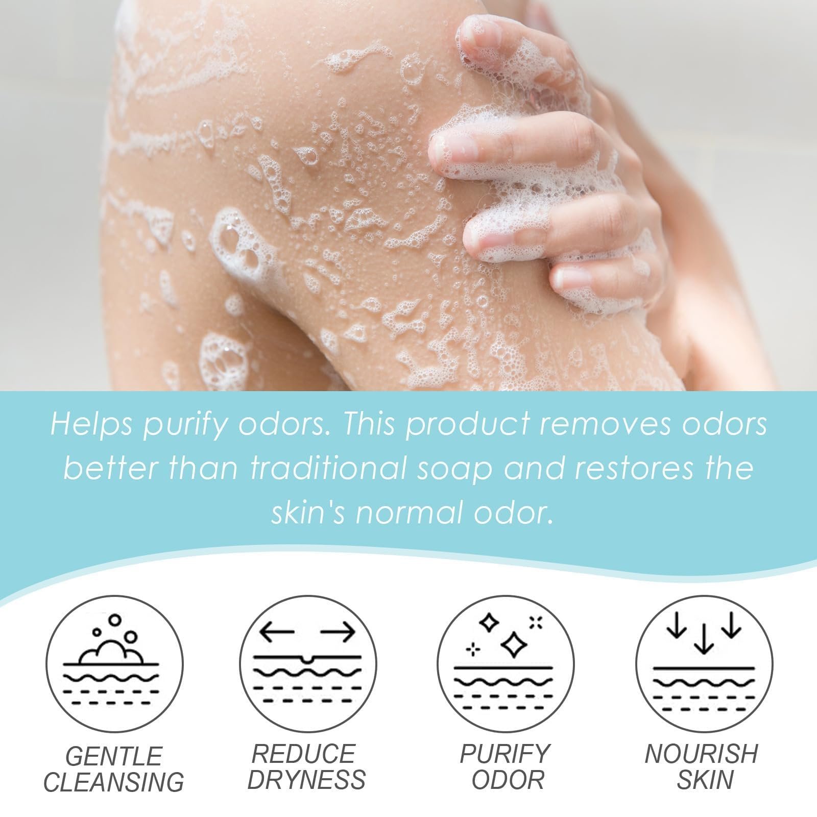 Гель для душу Naturium Vitamin C підкислений з контролем запаху без SLS та парабенів, фото №3