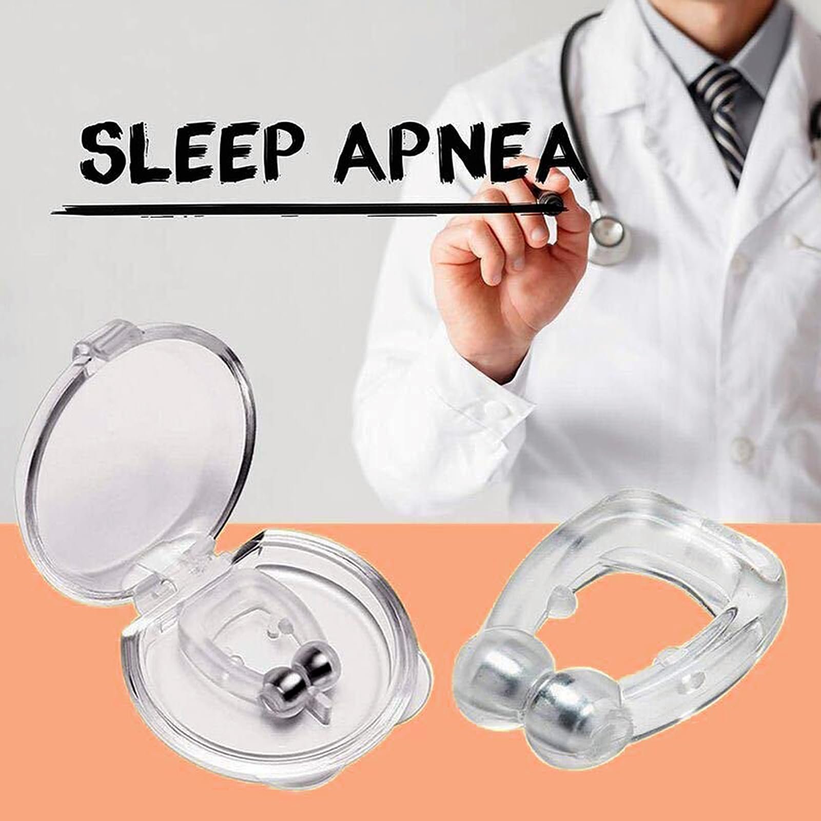 Набір із 6 стопорів від хропіння, роздільник для носа, фото №7 Набір із 6 стопорів від хропіння, роздільник для носа, фото №7