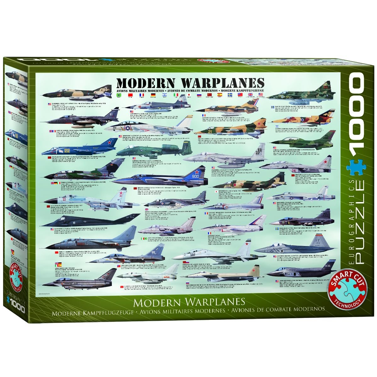 Пазл Eurographics Modern Warplanes (1000 элементов), фото №1