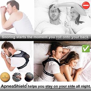 Тренажер для сну на боці ApneaShield, легкий, зручний, ефективний для зменшення часу сну synthetic.ua - Фото 1