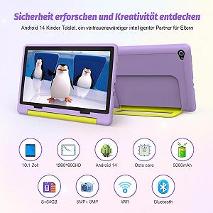 Планшет 10.1" Freeski KT1016 3+5/64Gb Android 14 5000 mAh фіолетовий synthetic.ua - Фото 1