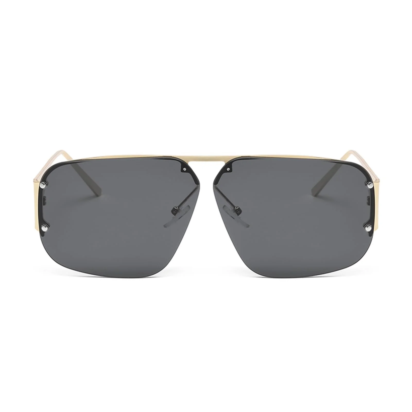 Солнцезащитные очки YAMEIZE Ретро пилот Квадратные металлические Женские, фото №2