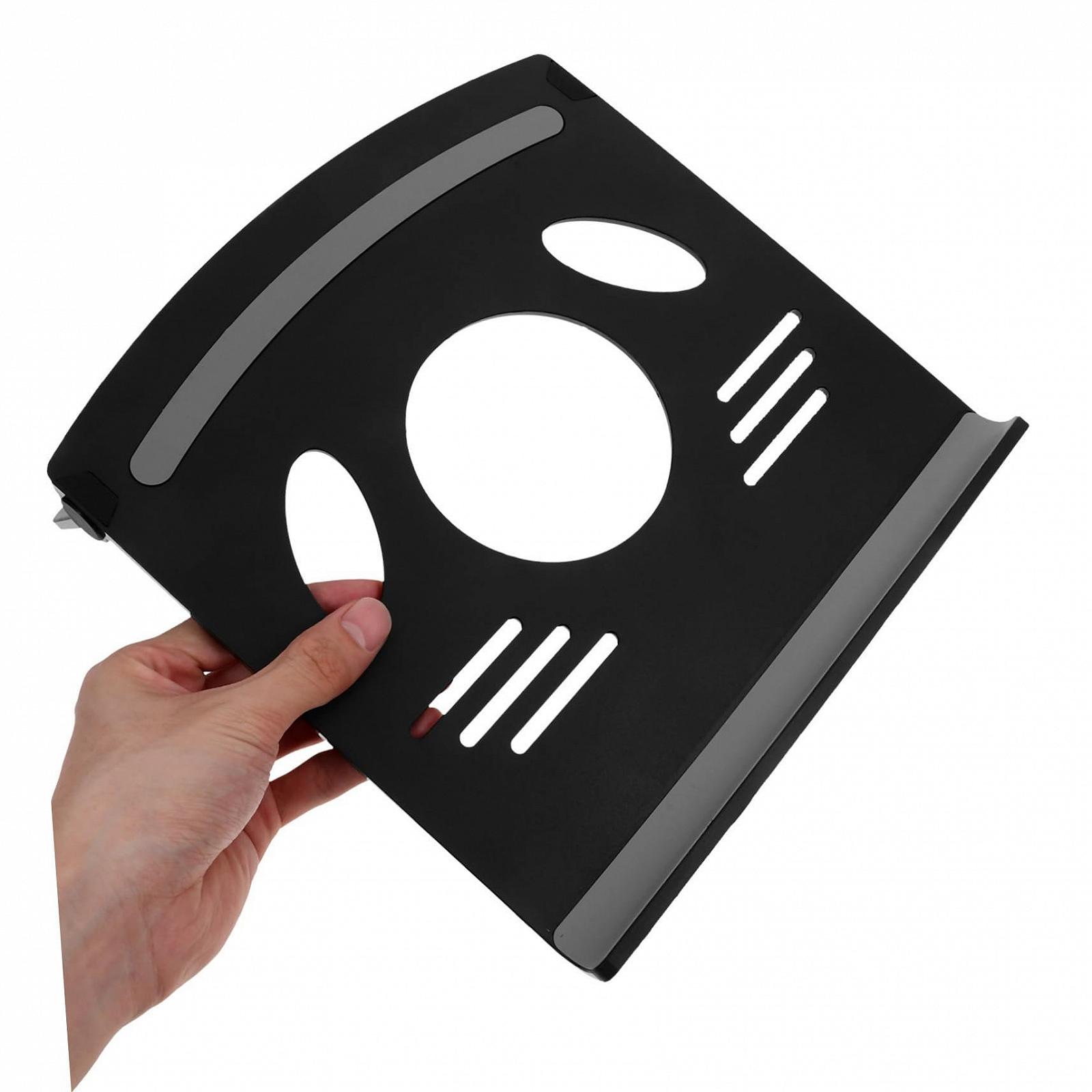 Підставка для ноутбука ABS з протиковзкими накладками, складана, портативна, для дому, сіра, фото №4