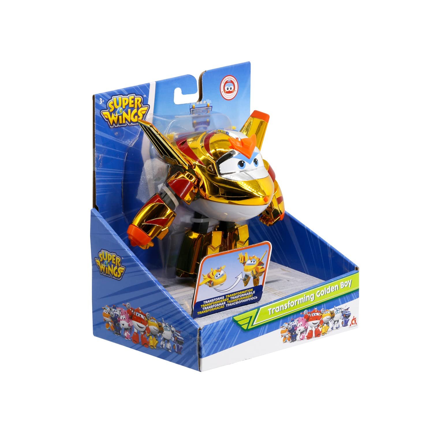 Фигурка-трансформер Super Wings Golden Boy, 20,5 см, фото №2
