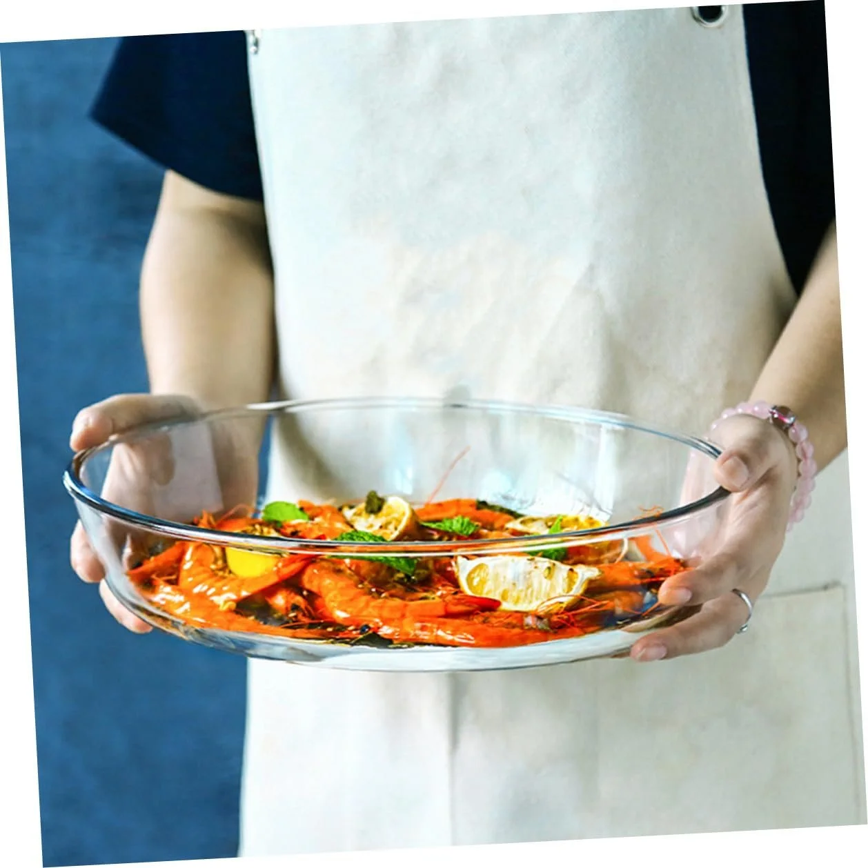 Форма для запікання Скляна Овальна Прозорий, фото №5