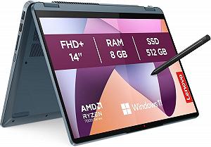 Сенсорний ноутбук 14" Lenovo IdeaPad Flex 5 AMD Ryzen 7 5700U RAM 8GB SSD 512GB Windows 11 Алюмінієвий корпус - Фото 1