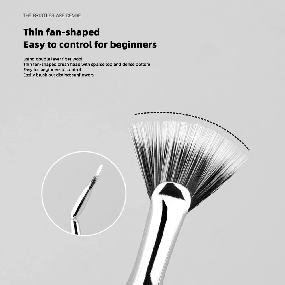 Пензлі для вій кутова віялоподібна, фото №3 Пензлі для вій кутова віялоподібна, фото №3