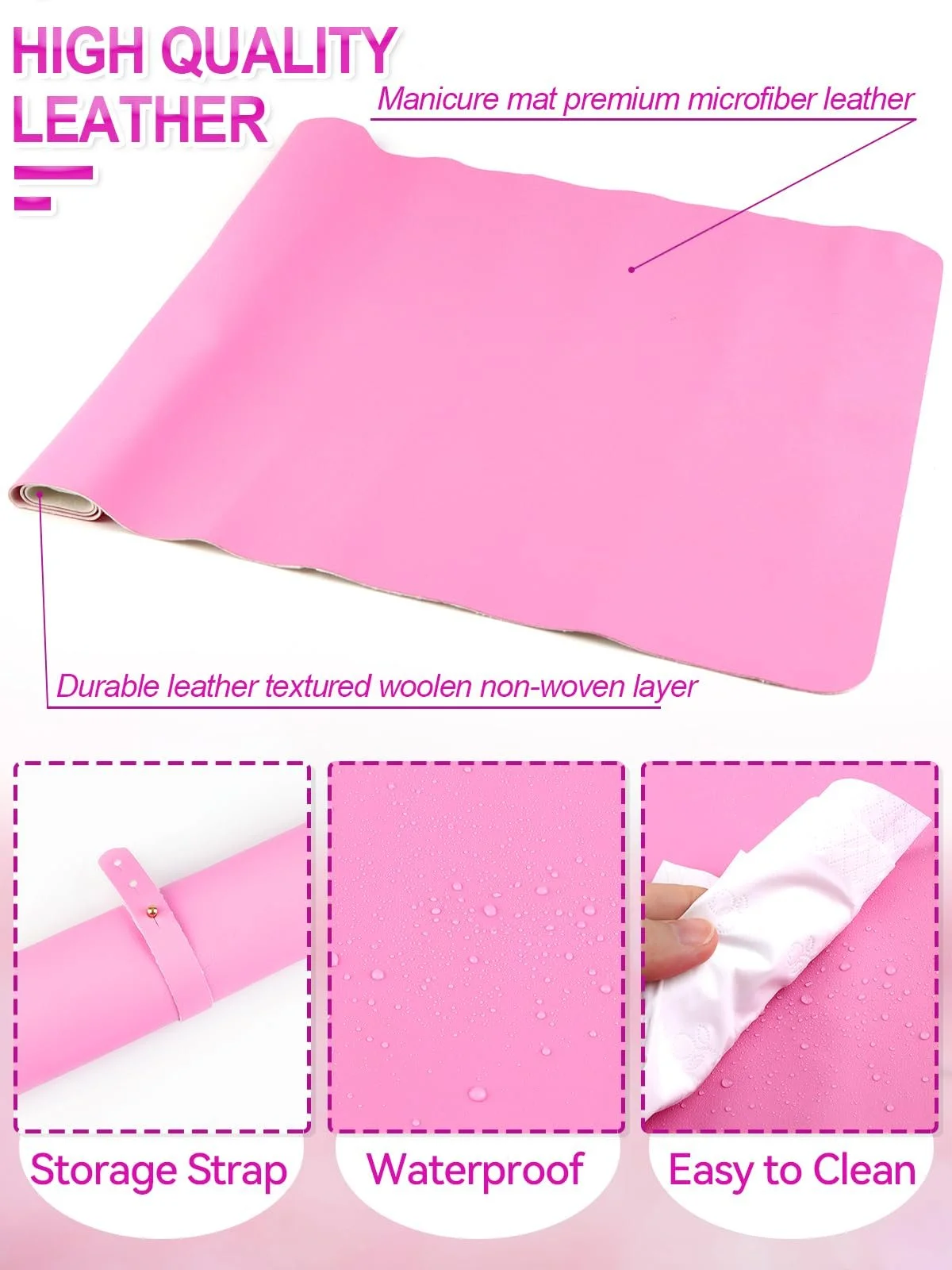 Підставка під руку для манікюру EBANKU, килимок на стіл, підлокітник, фото №3