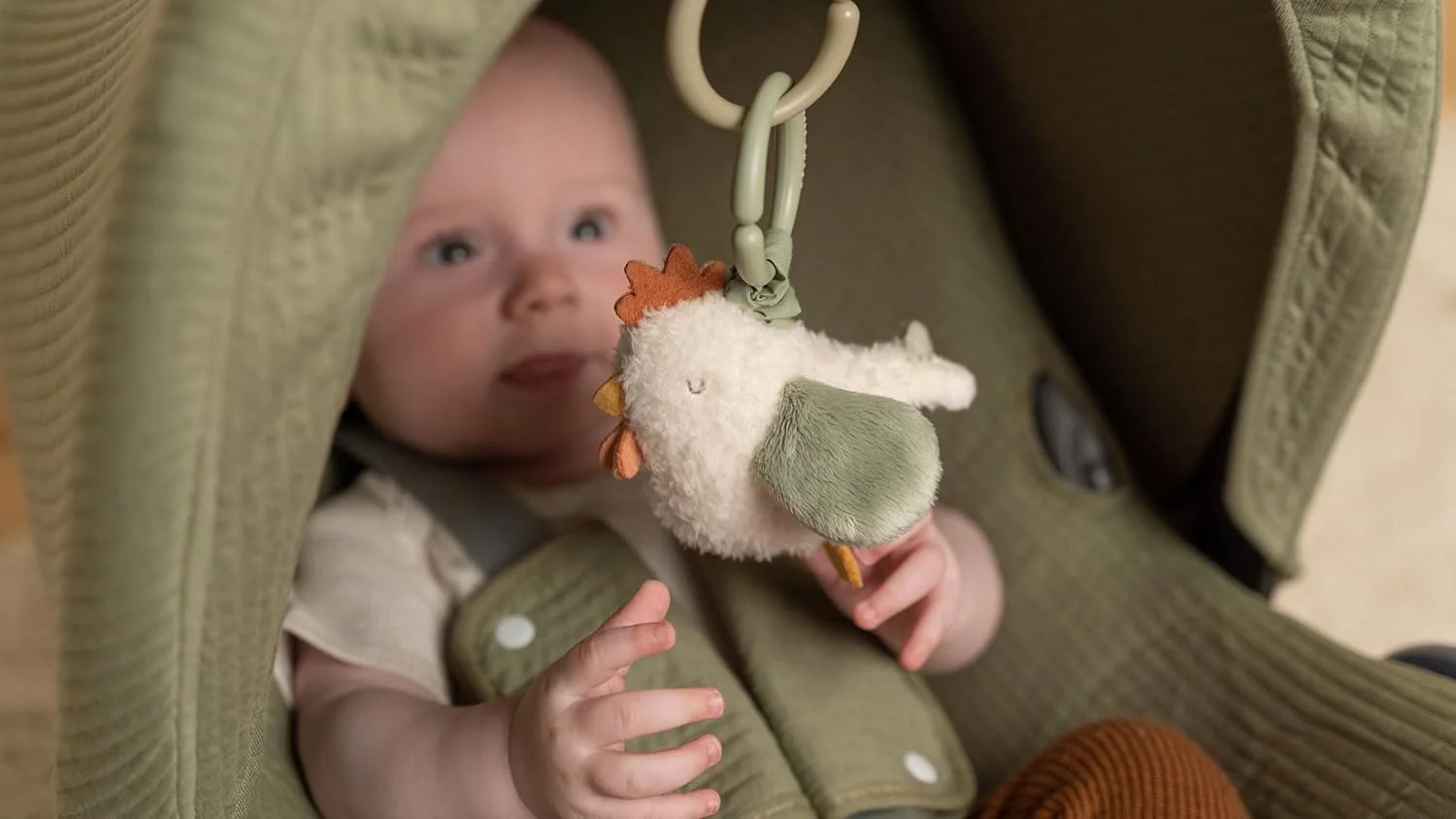 Іграшка-підвіска Курка Little Dutch Little Farm біла, фото №5 Іграшка-підвіска Курка Little Dutch Little Farm біла, фото №5