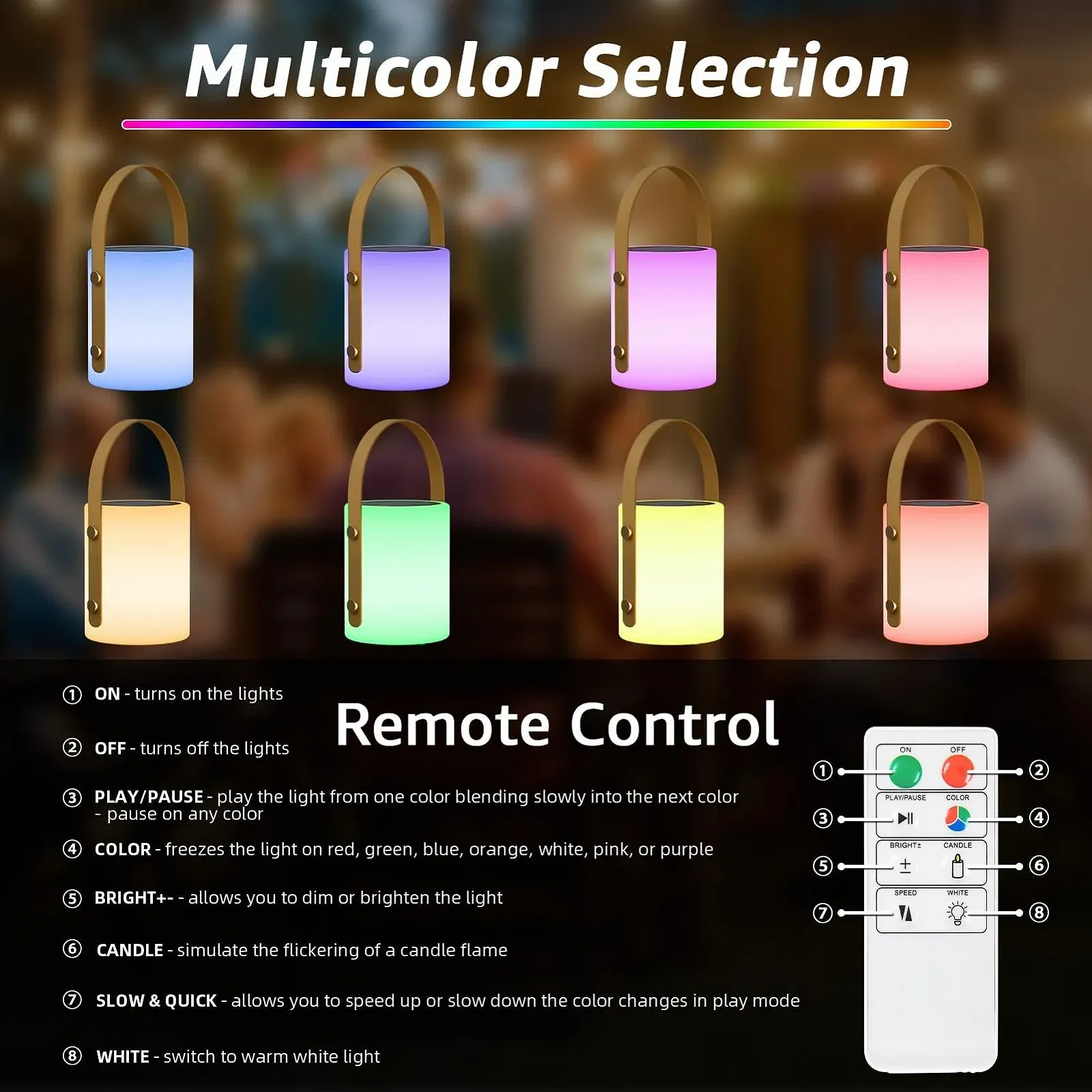 Настольная лампа MALUX Solar Outdoor Warm White 8 цветов IP44, фото №3