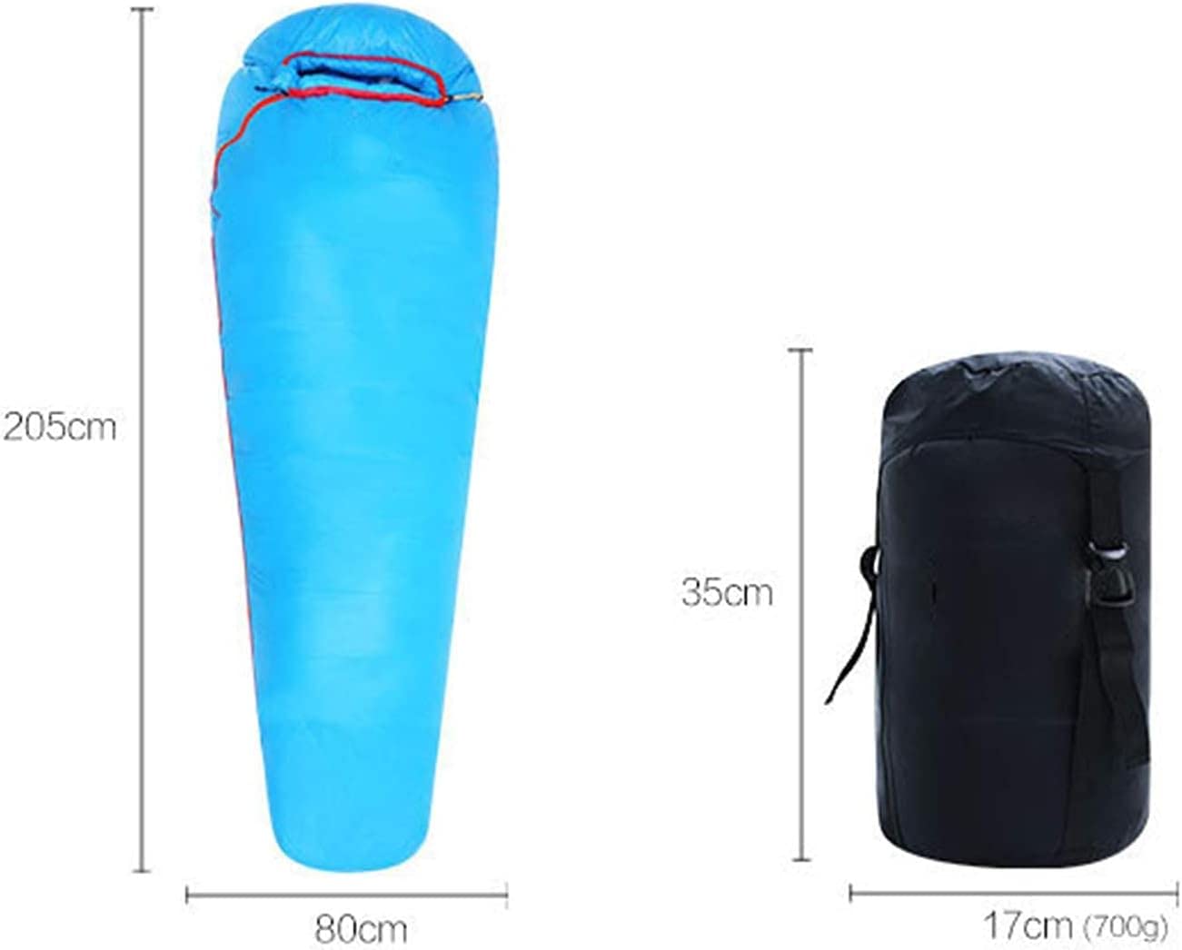 Спальний мішок MYVVKIA Waterproof Stitched Теплий Duck Down, фото №3