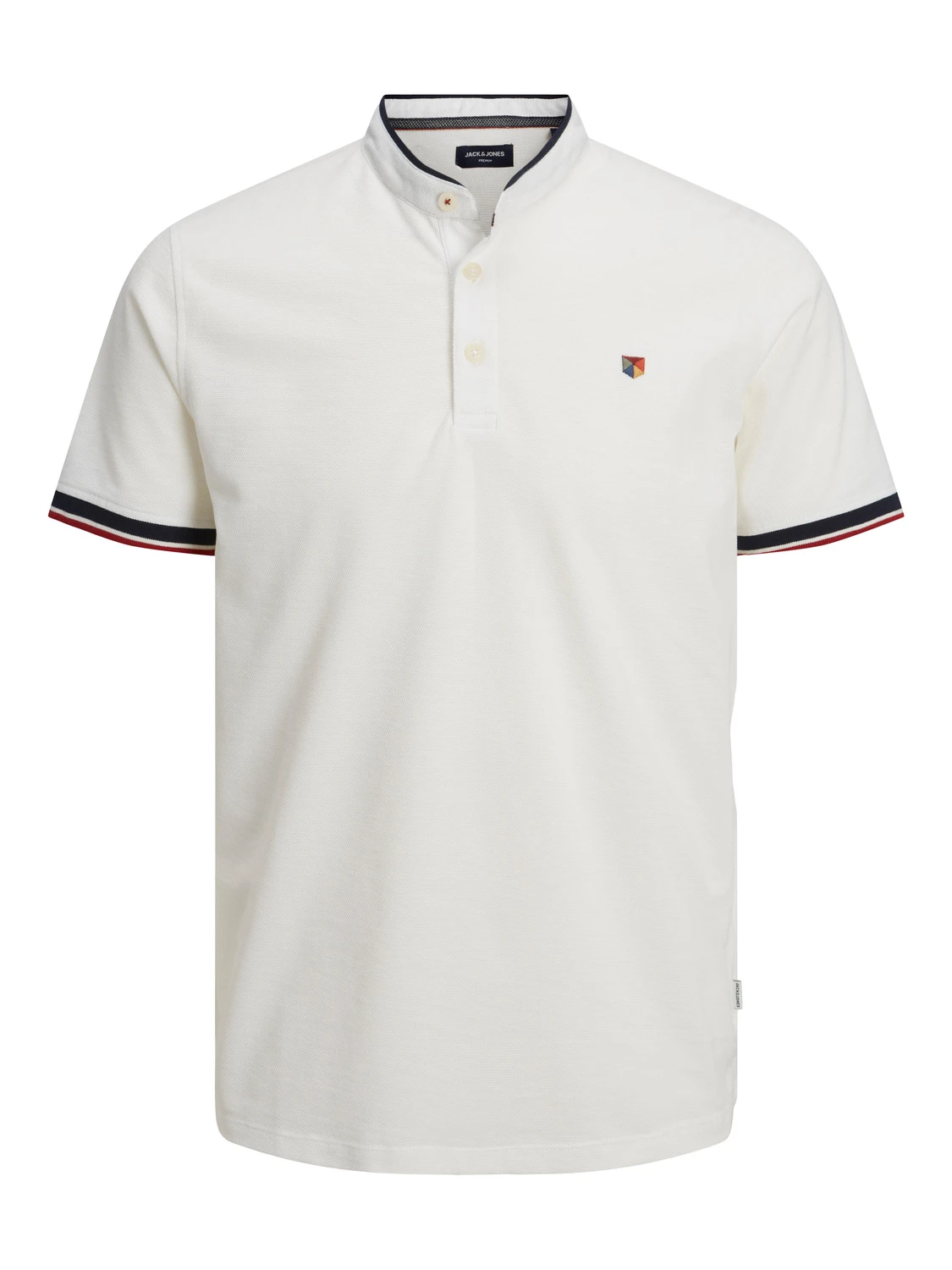 Рубашка-поло Jack&Jones JPRBLUWIN MAO POLO SS 12171658 Белый M, фото №5