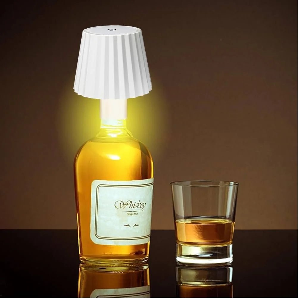 Лампа для пляшок LED 2 шт акумуляторна сенсорна димерована, фото №7