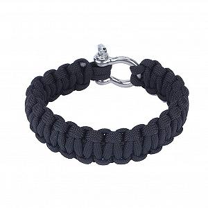 Браслет виживання Paracord 550 NDNCZDHC, військовий браслет виживання Paracord з шаклом з нержавіючої сталі, набір пряжок для кемпінгу, катання на човнах, пішого туризму, нержавіюча сталь synthetic.ua - Фото 1