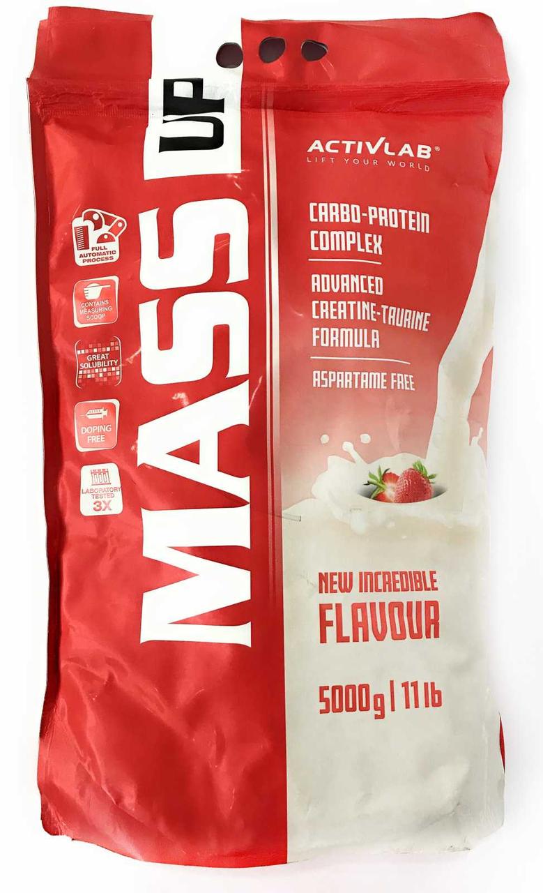Гейнер Mass Up 5000g Strawberry, фото №1