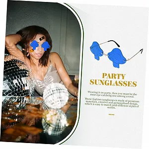 Солнцезащитные очки Грибовидные очки PACKOVE, 4 шт, голубые synthetic.ua - Фото 1