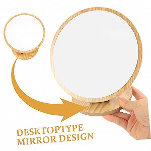 Зеркало Angoily Desktop Vanity Makeup 5St Holzmaserung деревянное цена на synthetic.ua - Фото 1 Зеркало Angoily Desktop Vanity Makeup 5St Holzmaserung деревянное synthetic.ua - Фото 1