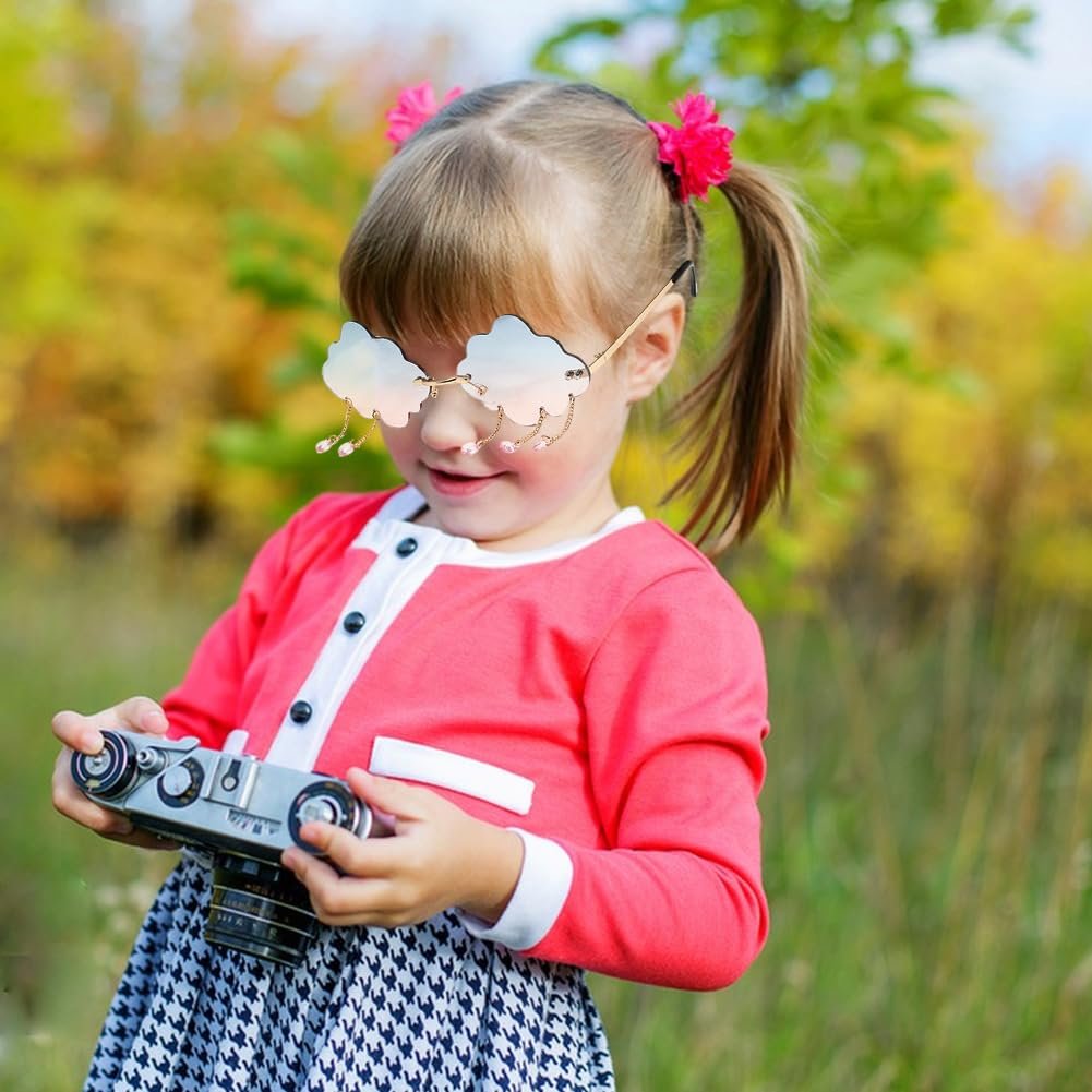 Солнцезащитные очки QYEHF Без оправы Wolke Винтажные, фото №6