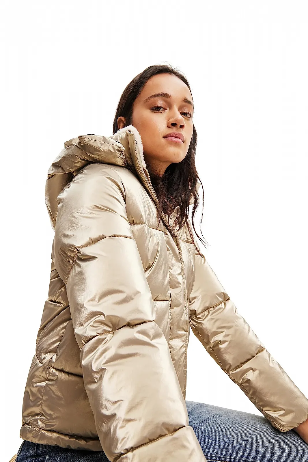 Коротке пальто Desigual Estocolmo Жіноче стьобане, фото №3