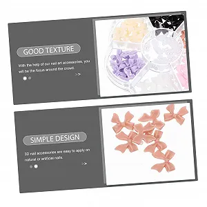 Украшения для ногтей Бант FRCOLOR со стразами для творческого дизайна ногтей synthetic.ua - Фото 1