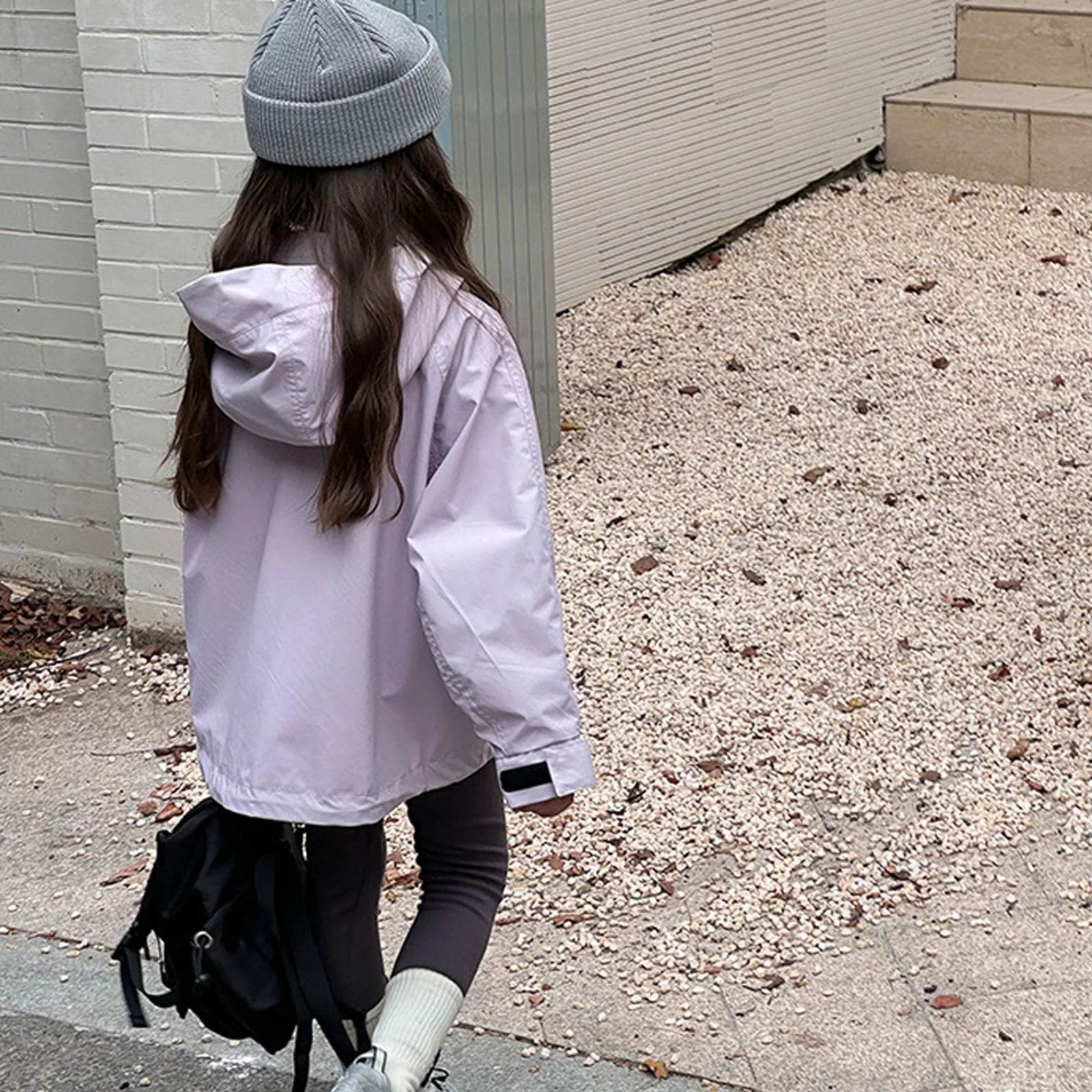 Детская ветровка с капюшоном Generisch, водоотталкивающая, легкая, дышащая, свободного кроя, повседневная, ветрозащитная, для мальчиков и девочек, фото №2