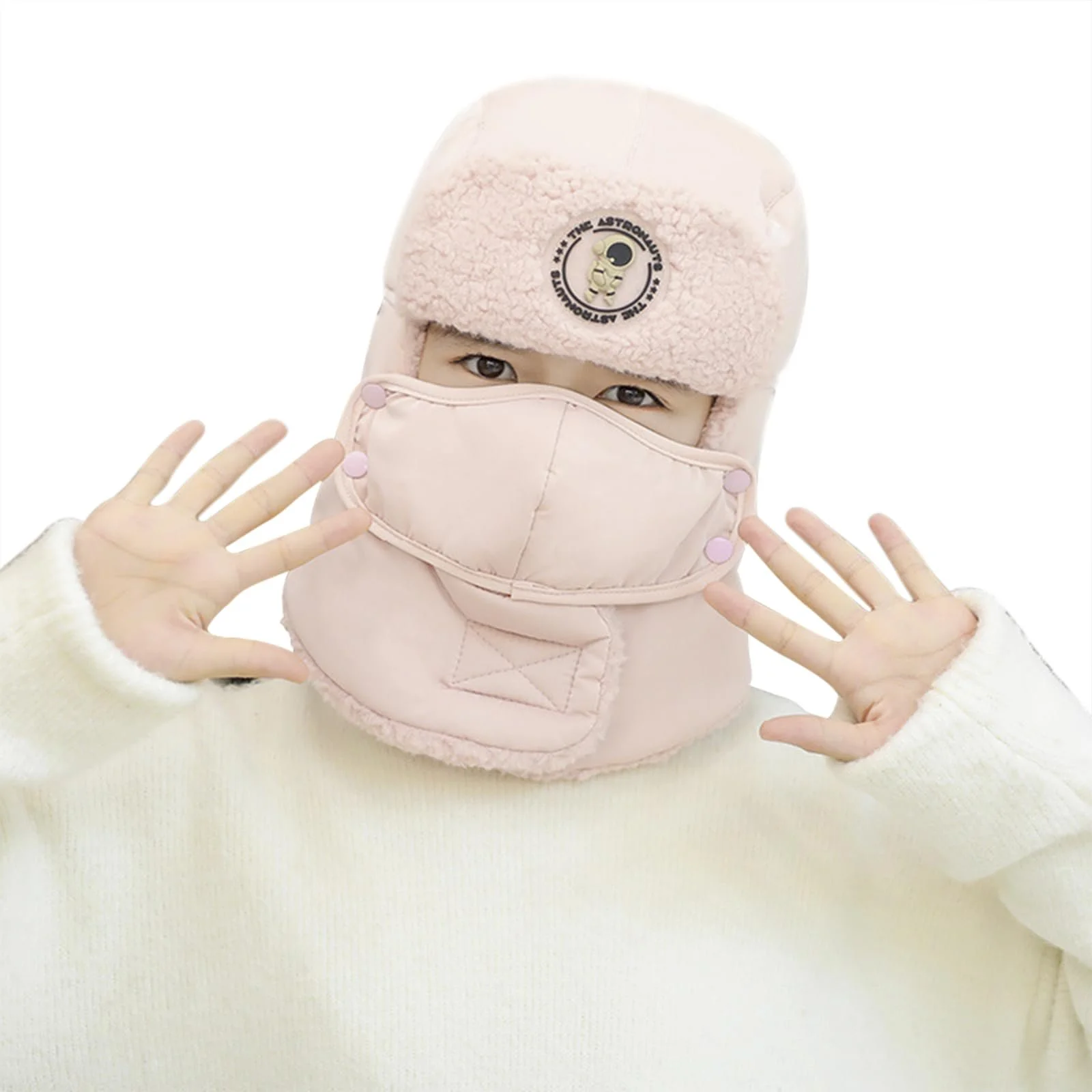 Детская шапка-авиатор TINAYAUE с ушными клапанами, фото №3 Детская шапка-авиатор TINAYAUE с ушными клапанами, фото №3