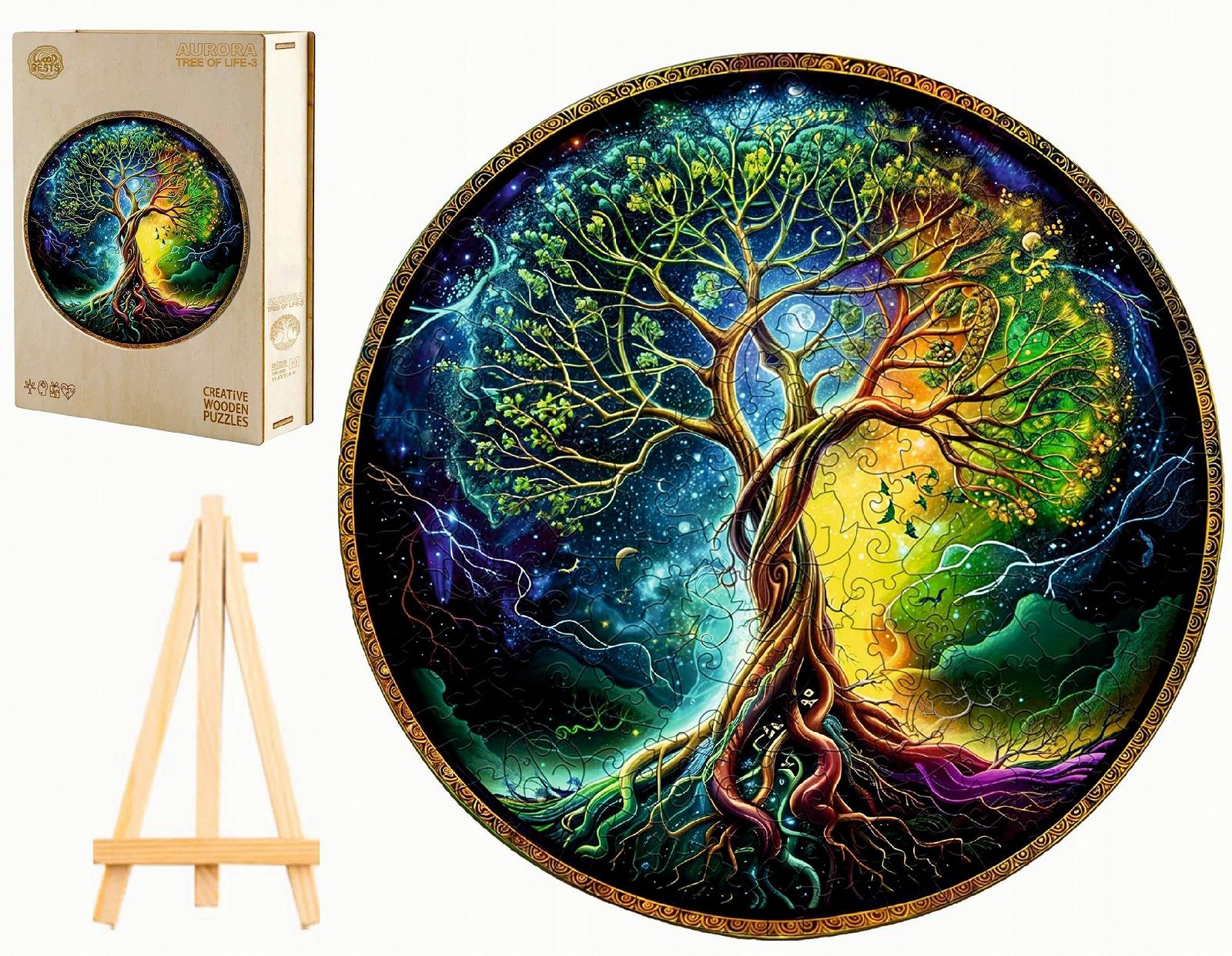 Пазл дерев'яний Tree of Life 280 деталей 34 x 34 см мотив Дерево життя, фото №1