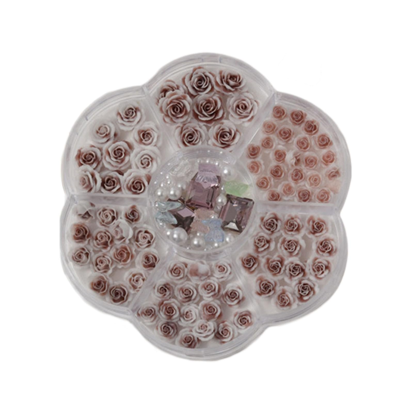 3D Квіти для нігтів Прямокутні прикраси для акрилових нігтів, фото №1