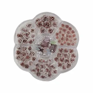 3D Цветы для ногтей Прямоугольные стразы для ногтей, бусины, кристаллы для ногтей для женщин - Фото 1