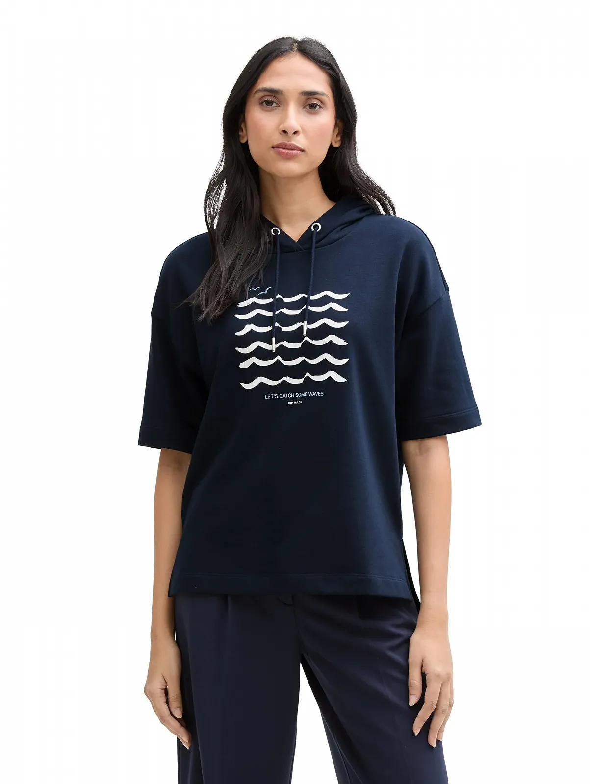 Толстовка з капюшоном TOM TAILOR Жіноча з короткими рукавами, фото №1