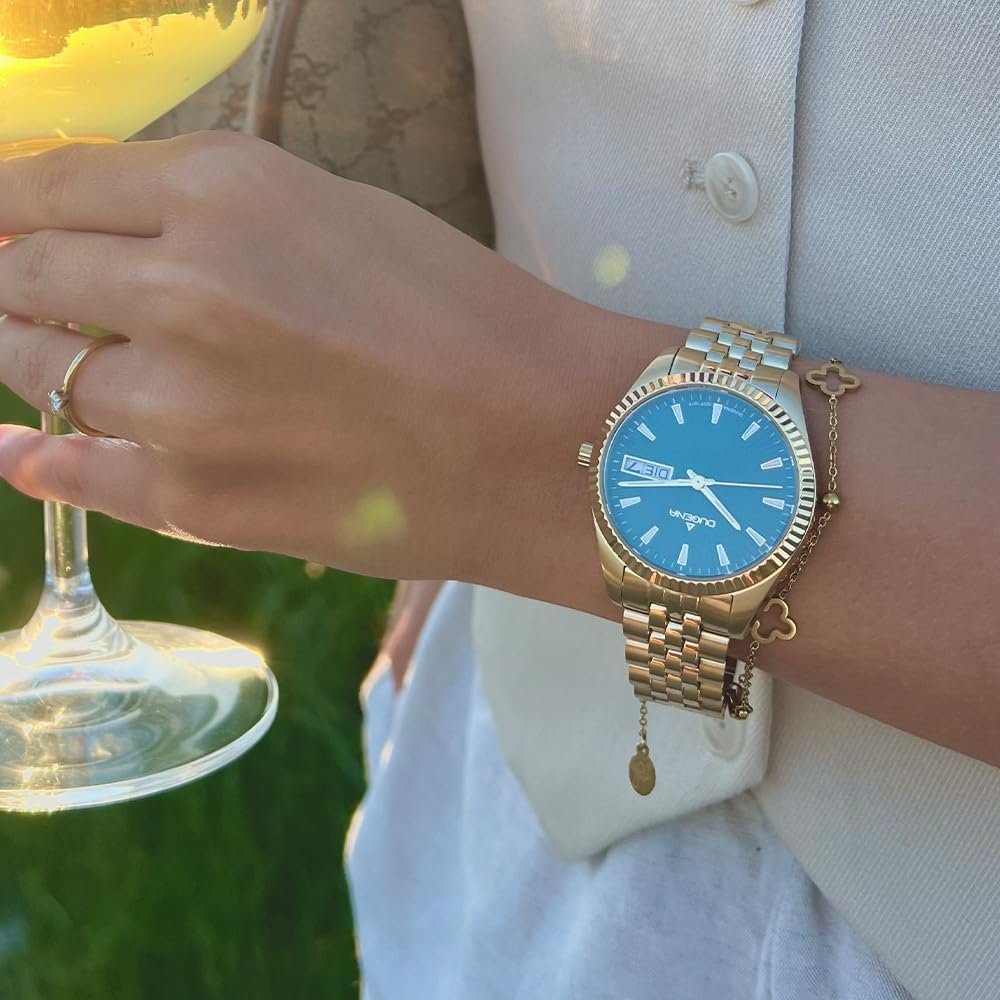 Женские часы Кварцевые DUGENA Venetia Стальной корпус Сапфировое стекло Стальной ремешок Застежка на кнопке 10 Bar, фото №2 Женские часы Кварцевые DUGENA Venetia Стальной корпус Сапфировое стекло Стальной ремешок Застежка на кнопке 10 Bar, фото №2