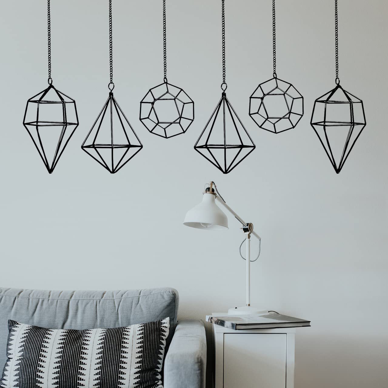 Тримачі для тилландсії геометричні металеві хіммелі набір із 6 шт. чорний, фото №6