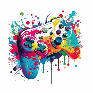 Наклейка на стіну milaosk 3D Геймер Кольорова - Фото 1