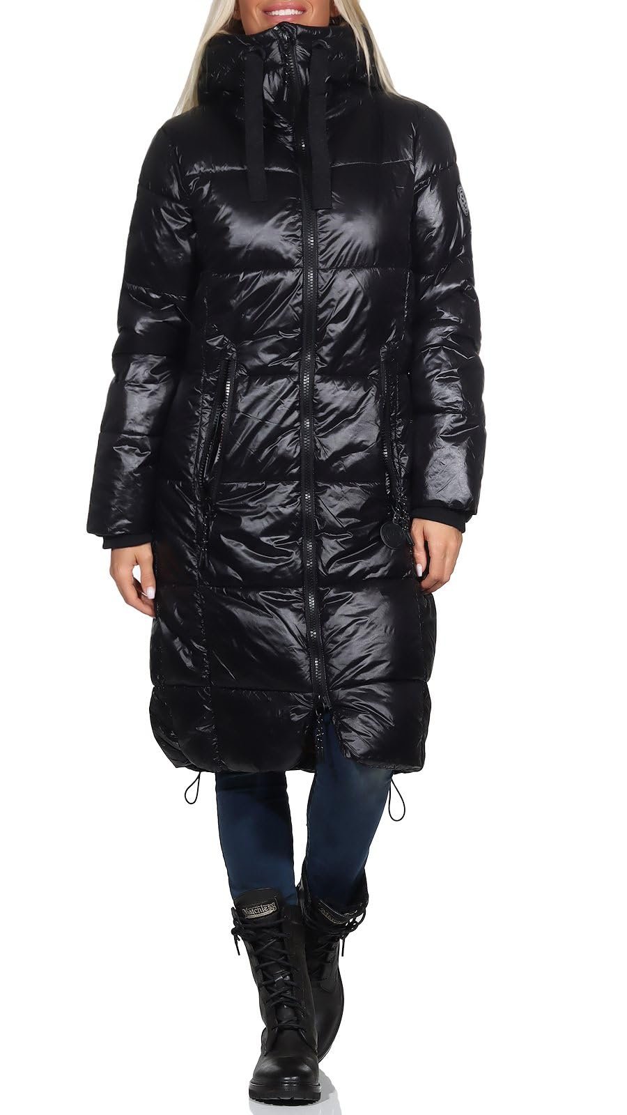 Жіноча Куртка Sublevel LSL-437 стьобаний парка з капюшоном, фото №2