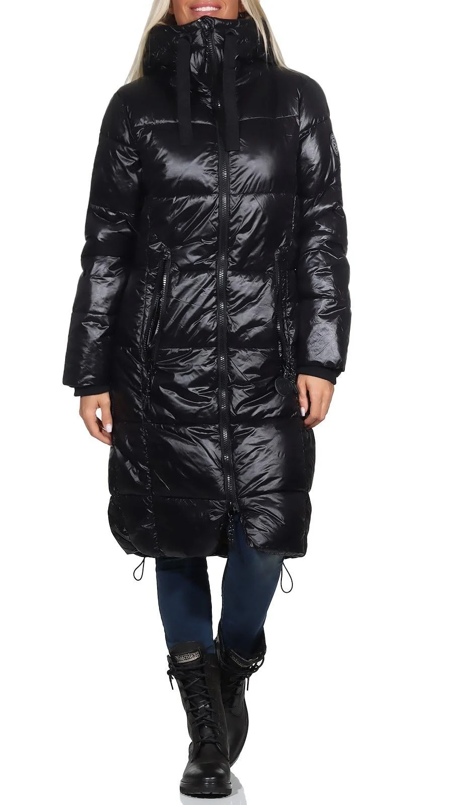 Жіноча Куртка Sublevel LSL-437 стьобаний парка з капюшоном, фото №2