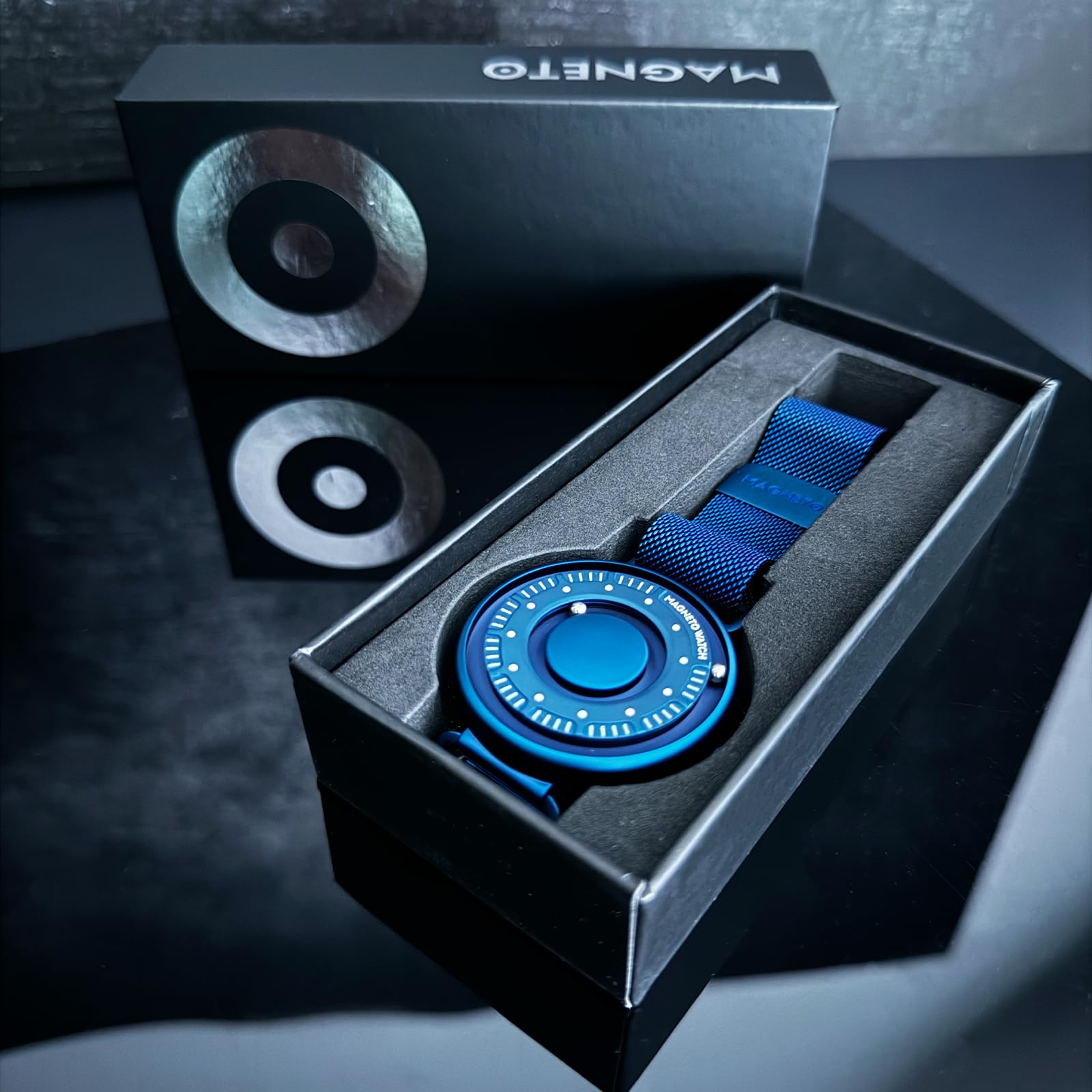 Часы Magneto Primus Minimalist Mesh Синий для мужчин и женщин, фото №5